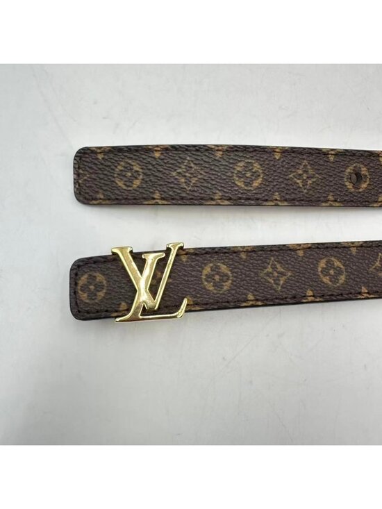 Louis Vuitton Belt Monogram Leather Brown